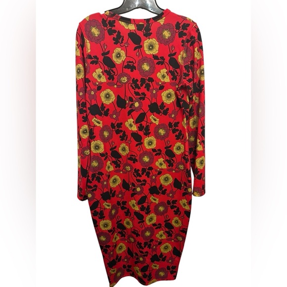 Zara Pink and Yellow Floral Long Sleeve Dress - Picture 4 of 5